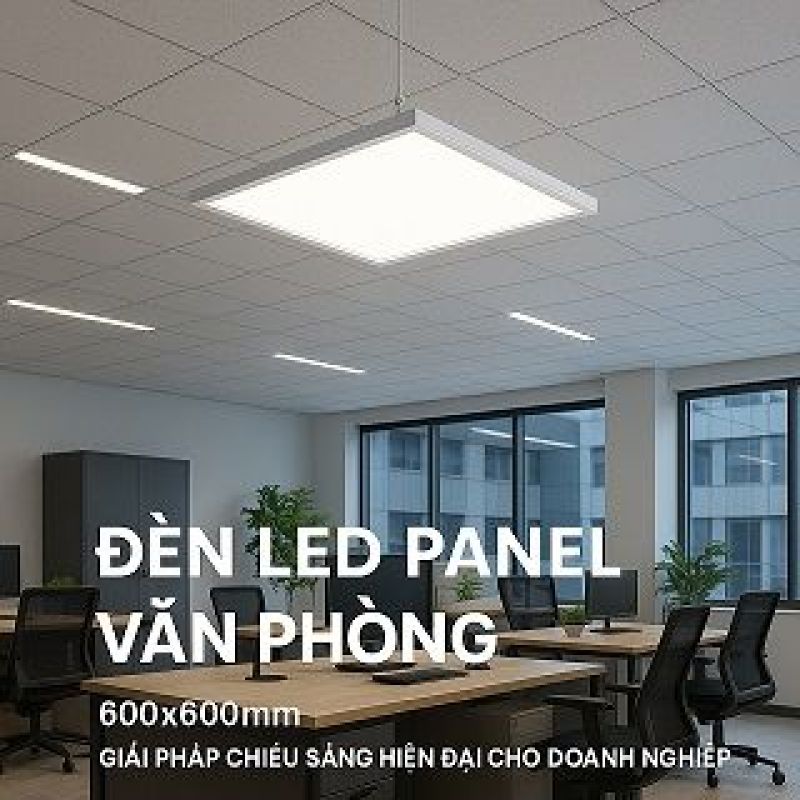 Đèn LED Panel Văn Phòng 600x600mm – Giải Pháp Chiếu Sáng Hiện Đại Cho Doanh Nghiệp