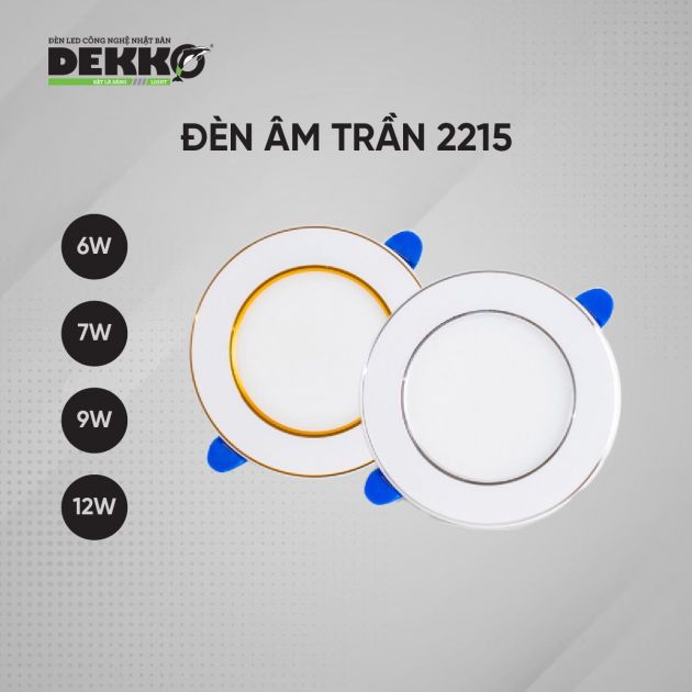 Đèn LED âm trần 2215 cho chung cư
