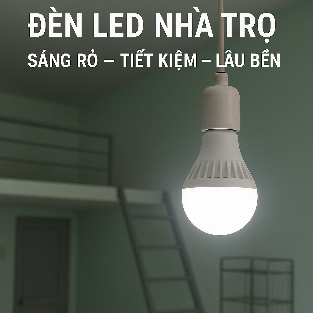 Đèn LED tiết kiệm điện cho nhà trọ – Giải pháp chiếu sáng hiệu quả & bền bỉ