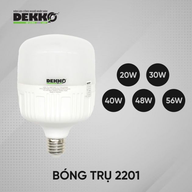 BÓNG ĐÈN LED BULB TRỤ 2201 SIÊU TIẾT KIỆM ĐIỆN BẢO HÀNH 2 NĂM 1062