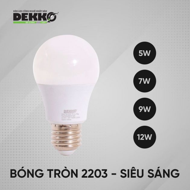 Bóng đèn LED tròn 2203 siêu tiết kiệm điện 1013